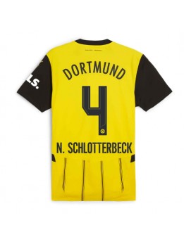 Borussia Dortmund Nico Schlotterbeck #4 Replika Hemmakläder 2024-25 Kortärmad